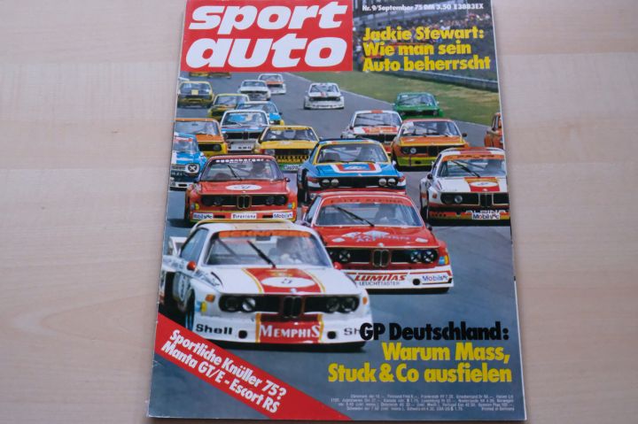 Deckblatt Sport Auto (09/1975)